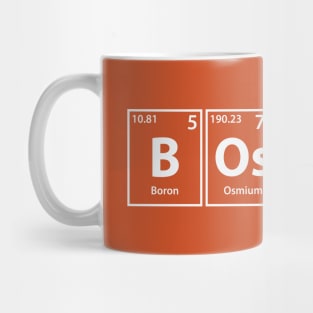 Bossy (B-Os-S-Y) Periodic Elements Spelling Mug